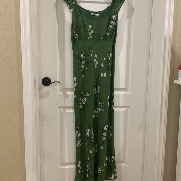 Reformation Demy Dress. Color:Lomita. Size XL. - Picture 4 of 10